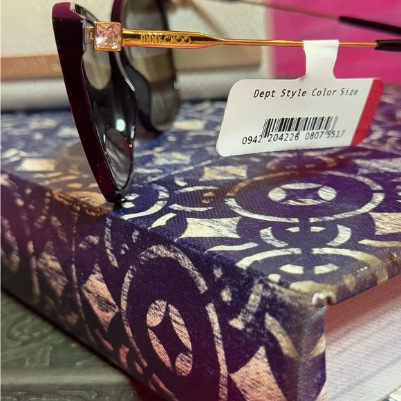 Jimmy Choo Black Cat-Eye Sunglasses - Picture 2 of 5